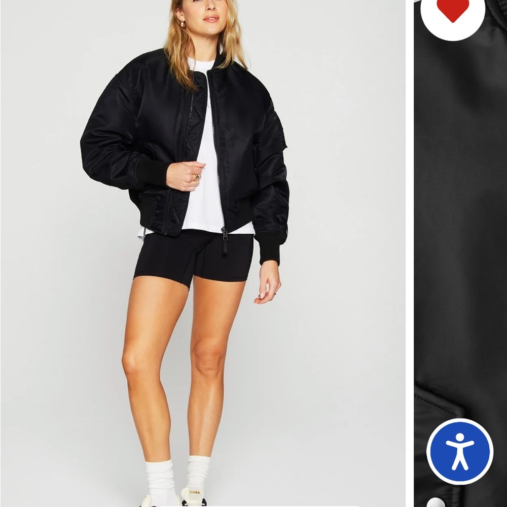 Women's Black Bomber Jacket
